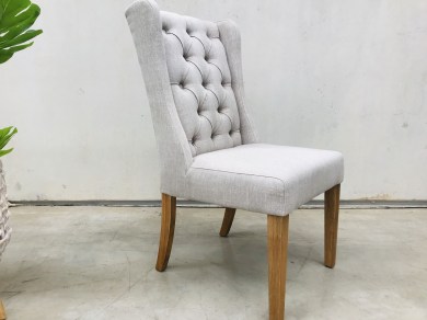 Manhattan Chair-flaxen-left view